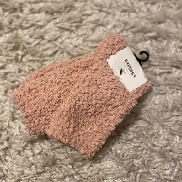 NWT Express Cozy Boot Socks - Dusty Pink - Picture 1 of 5